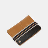 Cartera de hombre de piel con protección RFID en camel