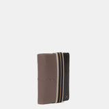 Cartera de hombre de piel con protección RFID en taupe