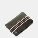 Cartera de hombre de piel con protección RFID en verde