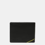Portafoglio da uomo in pelle con protezione RFID, colore nero