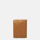 Portafoglio da uomo in pelle con protezione RFID color cammello