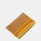 Portafoglio da uomo in pelle con protezione RFID color cammello
