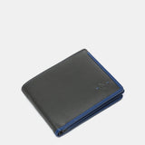 Portafoglio da uomo in pelle con protezione RFID in grigio