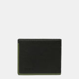Portafoglio da uomo in pelle con protezione RFID, colore nero