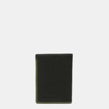 Men's leather wallet with RFID protection in black