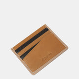 Porta carte da uomo in pelle di cammello