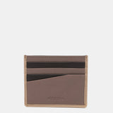 Porta carte da uomo in pelle color tortora