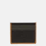 Porta carte da uomo in pelle verde