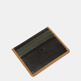 Porta carte da uomo in pelle verde