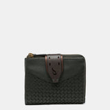 Cartera pequeña en piel verde