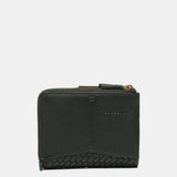 Cartera pequeña en piel verde