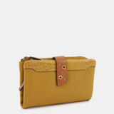Medium amber leather wallet