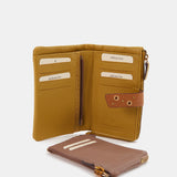 Medium amber leather wallet