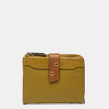 Small wallet in amber leather
