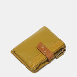 Small wallet in amber leather