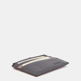 Black leather card holder