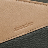 Large wallet in green two-tone leather