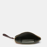 Two-tone green leather toiletry bag