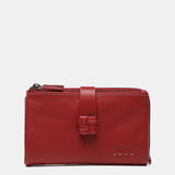 Medium red leather wallet