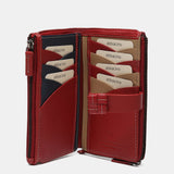 Medium red leather wallet
