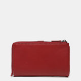 Medium red leather wallet