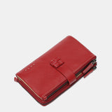 Medium red leather wallet