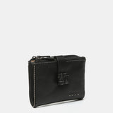 Cartera pequeña en piel negra