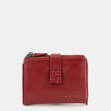 Cartera pequeña en piel roja