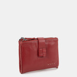 Cartera pequeña en piel roja
