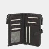 Cartera grande en nylon verde