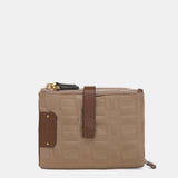 Cartera pequeña en nylon camel