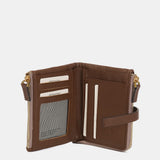 Cartera pequeña en nylon camel