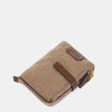 Cartera pequeña en nylon camel