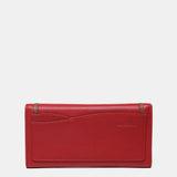 Cartera grande en piel roja