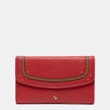 Cartera mediana en piel roja