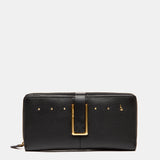 Cartera grande en piel negra