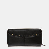 Cartera grande en piel negra