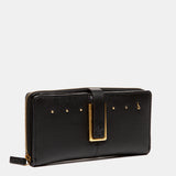 Cartera grande en piel negra