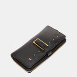 Cartera grande en piel negra