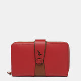 Medium red leather wallet