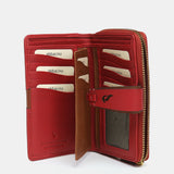 Medium red leather wallet