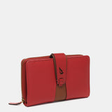 Medium red leather wallet