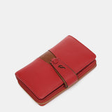 Medium red leather wallet