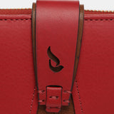 Medium red leather wallet
