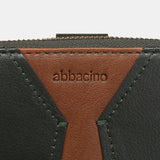 Cartera mediana en piel verde