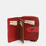 Cartera pequeña en piel roja