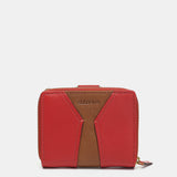 Cartera pequeña en piel roja