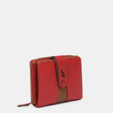 Cartera pequeña en piel roja