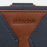 Small blue leather wallet