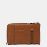 Large cognac leather wallet